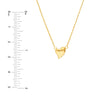 Wavy Puff Heart Rope Necklace