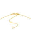 Gothic Initials Dangle Station Necklace