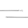 Sterling Silver 4.20mm D/C Flat Oval Snake Chain