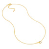 1/15tcw Diamond Round Link to Oval Necklace