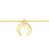 Horn Drop with Diamond Adjustable Choker