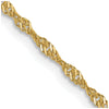 10K 1.3 mm Singapore Chain
