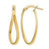 10K Twist Hoop Earrings