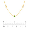 3/8tcw Diamond &amp; Tsavorite Bezel Station Necklace
