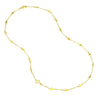 Mix Hammered Crosses Station Necklace