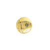 Ridged Button Stud Earrings on Post Back