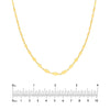 Graduated Diamond Flat Link Necklace