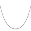 14K White Gold 1.7mm Flat Cable Chain