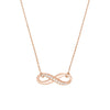 Half-CZ Infinity Adjustable Necklace