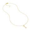 Diamond Gothic 'I' Necklace