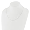 14K White Gold Adjustable  1mm D/C Cable Chain