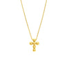 Beaded Mini Cross Adjustable Necklace