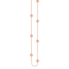 Sterling Silver Hammered Disc Station Long Necklace