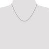 14K White Gold 1.25mm D/C Cable Chain