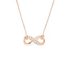 Infinity Adj. Necklace with 1/15tcw Diamond