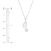 Script 'I' with Diamond Bezel Necklace