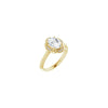 14K Yellow 8x6 mm Oval Engagement Ring Mounting