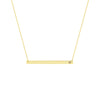 Thin Bar Necklace with 1pt Diamond