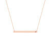 Thin Bar Necklace with 1pt Diamond