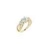 14K Yellow 6.5 mm Round Engagement Ring Mounting