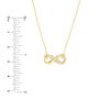 Infinity Adj. Necklace with 1/15tcw Diamond
