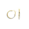 Entwined Hoop Earrings in Two-Tone with Omega Back