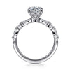 14K White Gold Round Diamond Engagement Ring