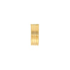 6mm Multi Line Tube J Hoop Earrings