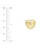 Heart Wave Pattern Stud Earrings