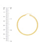 50mm Rope Twist Hoop Earrings