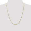 10K 2mm Diamond-Cut Lightweight Rope Chain