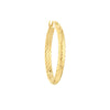 3mm x 30mm Diamond-Cut Hoop Earrings