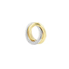Two-tone Open Love Knot Stud Earrings on Post Back