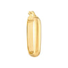Polished Rectangle Hoop Earrings