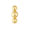 Linear Trio Bead Stud Earrings