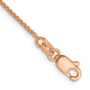 14K Rose Gold 1.0mm Spiga Chain