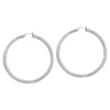 3mm x 40mm Polished Hoop Earrings