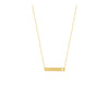 Mini Bar Necklace with Cutout Cross