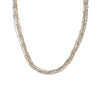 Multi-Strand Saturn Chain Necklace