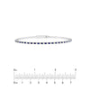 Sapphire &amp; Diamond Eternity Flex Tennis Bracelet (3/8tcw)