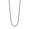 D/c Pink Ov.Bead And Black Rnd Bead Neck