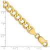 14K 7mm Semi-Solid Curb Link Chain