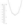 V on Chain Drop Adjustable Necklace