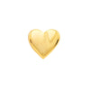 Puffy Folded Heart Stud Earrings