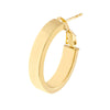 15mm Rectangle Tube Oval Hoop Earrings