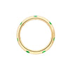 Staggered Emerald &amp; Diamond Ring