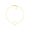 Open Wire Circle Adjustable Bracelet