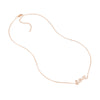 Plated Sterling Silver CZ Script Love Necklace