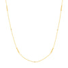 Diamond Bezel and Bar Station Necklace