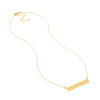 Engravable Bar &amp; Adjustable Necklace
